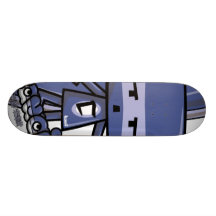 Cubist Mascot Custom Skate Board