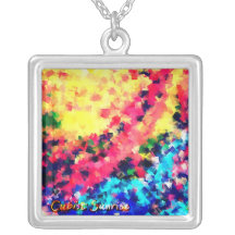 Cubist Sunrise Pendant