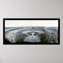 Cubs Giants Baseball Photo 1908 Poster