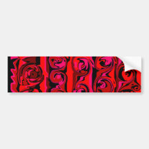 Cuckoo Abstract Swirl Bumper Stickers