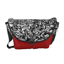 Cuckoo Abstract Swirl Messenger Bag
