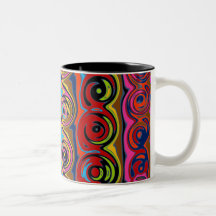 Cuckoo Abstract Swirl Mugs