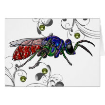 Cuckoo Wasp Greeting Cards