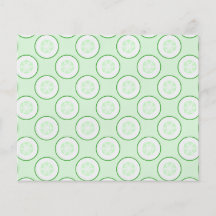 Cucumber Polka Dot Pattern. Full Colour Flyer