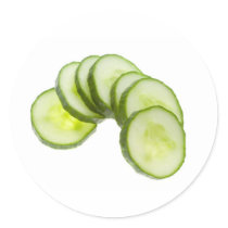 Cucumber slices sticker