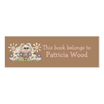 Cuddle Hoppers · Bunny with Flowers Business Card