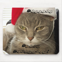 Cuddles Merry Christmas mouse pad