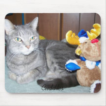 Cuddles with toy moose mousepad