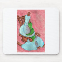 Cuddling a child mousepad