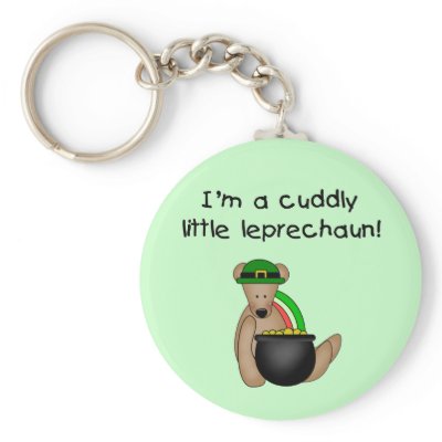 Cuddly Little Leprechaun Tshirts and Gifts Keychains by st_paddys