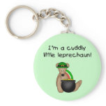 Cuddly Little Leprechaun Tshirts and Gifts keychains