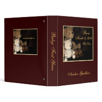 Cuddly Teddy Bears First Years Baby Album Binder