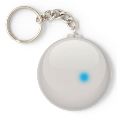 CUE BALL KEYCHAIN by dgpaulart