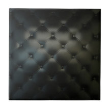 Cuir noir carreaux