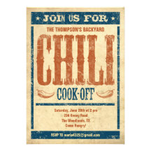 Cuisinier de piment outre des invitations