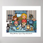 Cuisson avec la maman par Jamie Wogan Edwards Affiche