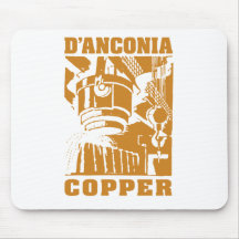 cuivre de d'Anconia/logo de cuivre Tapis De Souris