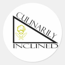 Culinarily Inclined Round Sticker