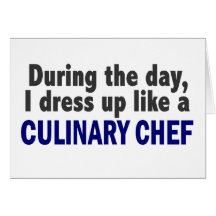 Culinary Chef During The Day Greeting Card