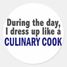 Culinary Cook During The Day Stickers