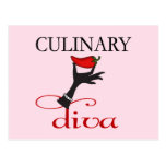 Culinary Diva Post Cards