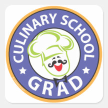 Culinary School Graduation Sticker
