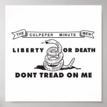 Culpeper Minute Men Flag Poster