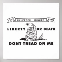 Culpeper Minute Men Flag Poster