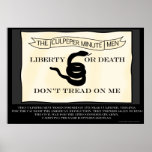 Culpeper Minutemen Flag Poster