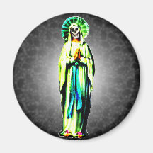 Cult Of Santa Muerte Fridge Magnets