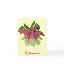 Cultivated Columbine Note Card