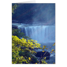 CumberLand Falls w/ yellow leaves Card