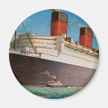 Cunard White Star Line's Queen Mary Refrigerator Magnets