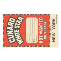 Cunard White Star (to New York) Stickers