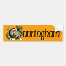 Cunningham Celtic Dragon Bumper Sticker