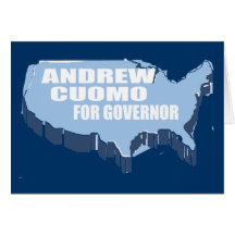 CUOMO D'ANDREW POUR LE GOUVERNEUR CARTE DE VŒUX