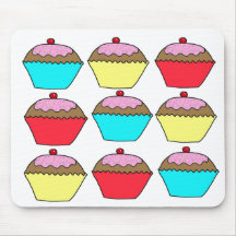 Cup Cake design Mouse Pad