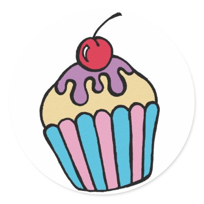 Cup Cake Stickers by littleamylee