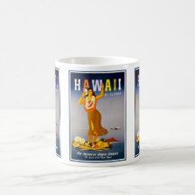 Cup-Hawaii Vintage Advertisement Coffee Mugs