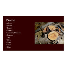 Cup Mushrooms Business Cards