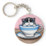 Cup O Kitty Keychain