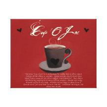 Cup of Joe Canvas Stretched Canvas Prints