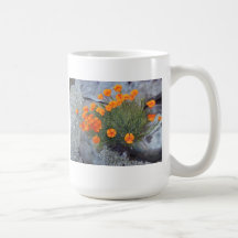 Cup with Fine Art of Poppies among the rocks Coffee Mugs
