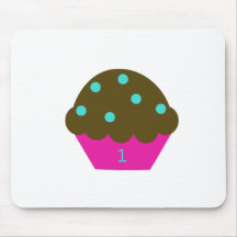 Cupcake 1st Birthday Mouse Pad
