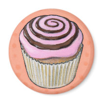 cupcake #46 fridge magnets