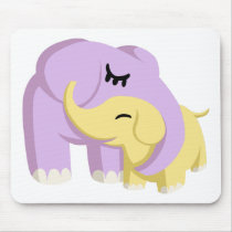 Cupcake and Butters the Elephants Mouse Mats