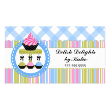 Cupcake and Cake Pops Bakery Business Cards