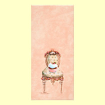 Cupcake and Chair vintage Style Invitations Cards rack cards