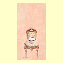 Cupcake and Chair vintage Style Photo Card photo cards