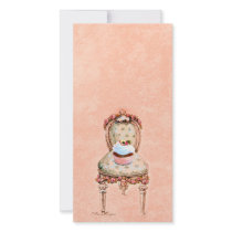 Cupcake and Chair vintage Style Photo Card